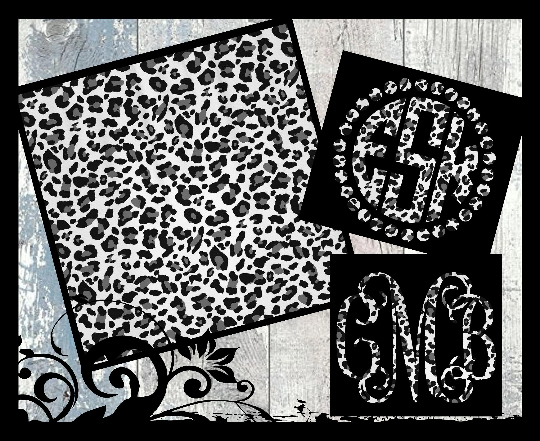 PM004 Cow Pattern Personalized Monogram — Southern Vinyl Source