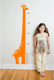 Personalized 6' Giraffe Growth Chart - Vinyl Decal