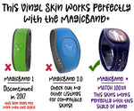 Spider Web Magic Band + Skin Vinyl Decal Wrap Compatible with MagicBand+ (New 2022 Release)