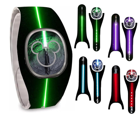 What's Your Lightbeam of Choice, Lightsaber Wrap Magic Band + Skin Vinyl Decal Wrap Compatible with MagicBand+ (New 2022 Release)