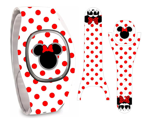 Polka Dots, Ms. Hollywood Mouse Vinyl Skin Decal Wrap for YOUR Magic Band