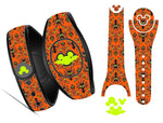 Haunted Ghost Wallpaper Vinyl Skin Decal Wrap for YOUR Magic Band (Purple, Orange, Teal or Dark Pink Options)