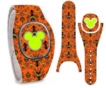 Haunted Ghost Wallpaper Vinyl Skin Decal Wrap for YOUR Magic Band (Purple, Orange, Teal or Dark Pink Options)