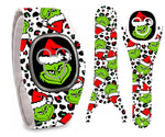 Merry Whatever, Extra Grinchy Christmas Vinyl Skin Decal Wrap for YOUR Magic Band