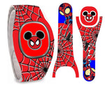 Webbed Superhero Vinyl Skin Decal Wrap for YOUR Magic Band