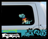 Dogs Over People Vinyl Sticker / Dogs + Coffee WaterProof Vinyl Sticker