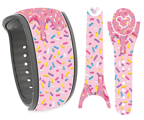 Sprinkles Wrap Magic Band Decal Skin Sticker Compatible with The Disney MagicBand 2
