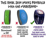 Blue Pet/Hawaiian Leaf 626 Magic Band + Skin Vinyl Decal Wrap Compatible with MagicBand+ (New 2022 Release) …