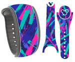 Paint Swooshes Magic Band Skin Vinyl Decal Wrap Compatible with MagicBand 2