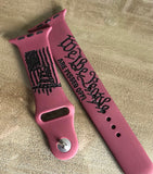 We the People Are Pissed Off Silicone Watch Band Laser Engraved 38 40 42 44 mm