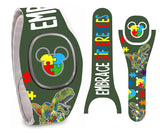 Embrace Differences Magic Band + Skin Vinyl Decal Wrap Compatible with MagicBand+ (New 2022 Release)