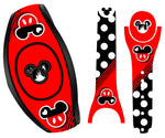 Mouse Love Button Vinyl Magic Band Decal Wrap Skin Sticker Compatible with The Disney MagicBand 2