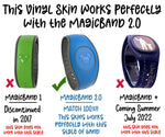 Purple Dragon Sketches Wrap Magic Band Skin Vinyl Decal Wrap Compatible with MagicBand 2