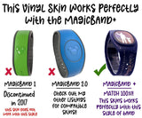 Christmas SnowMouse Wrap Magic Band + Skin Vinyl Decal Wrap Compatible with MagicBand+ (New 2022 Release)