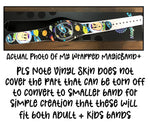 Spiral Tie Dye Wrap Magic Band + Skin Vinyl Decal Wrap Compatible with MagicBand+ (New 2022 Release)