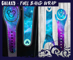 Galaxy Wrap Wrap Magic Band Skin Vinyl Decal Wrap Compatible with MagicBand 2