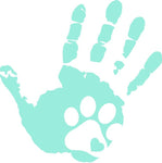 SUV Hand window sticker decal Paw Print Dog | T Rex | Dinosaur | Skull - 4 Designs to choose from