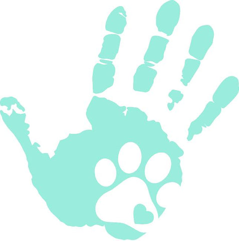 SUV Hand window sticker decal Paw Print Dog | T Rex | Dinosaur | Skull - 4 Designs to choose from