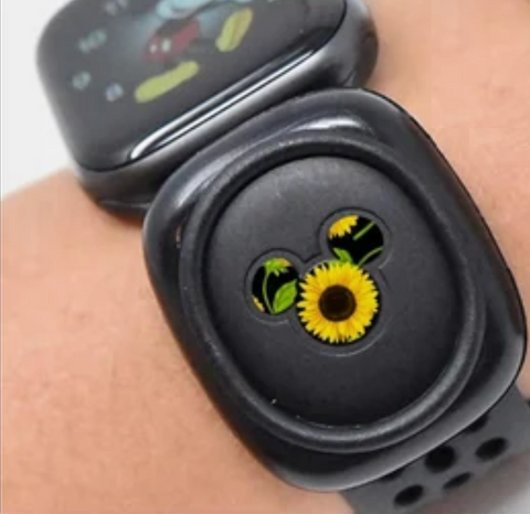 Sunflower Center Silhouette Sticker Only | Compatible with Magic Band 2.0 Puck Decal