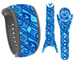 Water Tribal Wrap Magic Band Skin Vinyl Decal Wrap Compatible with MagicBand 2