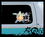 Sea Turtle Beach Life Decal Sticker