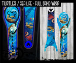 Turtles & Sea Life Wrap Magic Band Skin Vinyl Decal Wrap Compatible with MagicBand 2