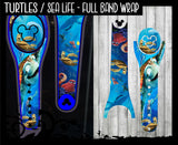 Turtles & Sea Life Wrap Magic Band Skin Vinyl Decal Wrap Compatible with MagicBand 2