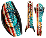 We the People/Flag Wrap Magic Band Skin Vinyl Decal Wrap Compatible with MagicBand 2